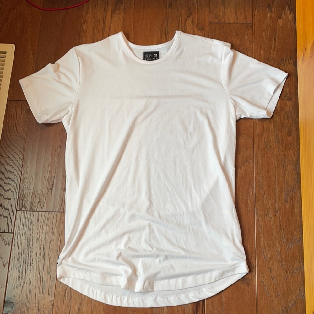 Cuts Clothing - Curve-Hem White Shirt
